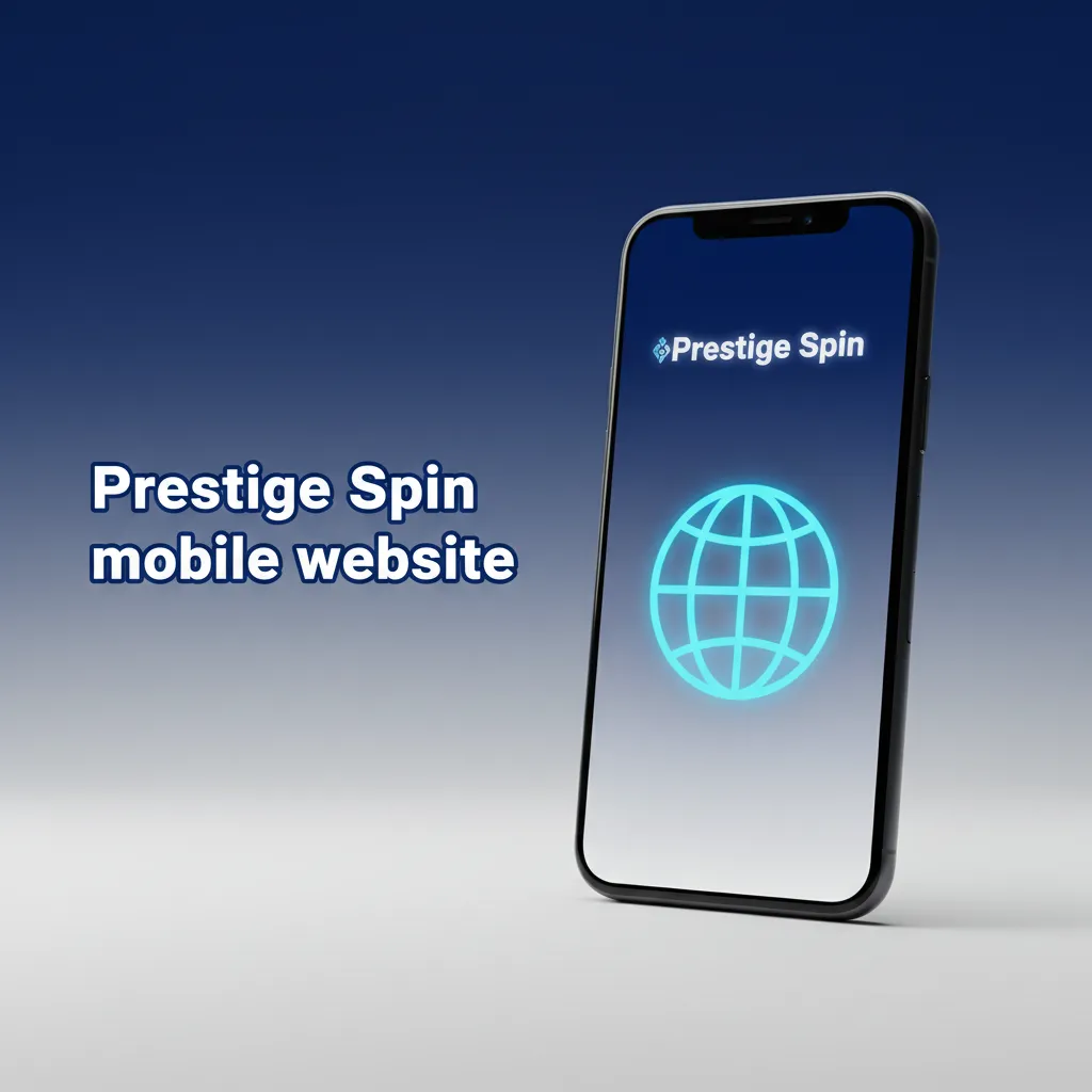 Prestige Spin mobile site on phone and tablet, with casino games, markets, payments, and account tools; no download needed