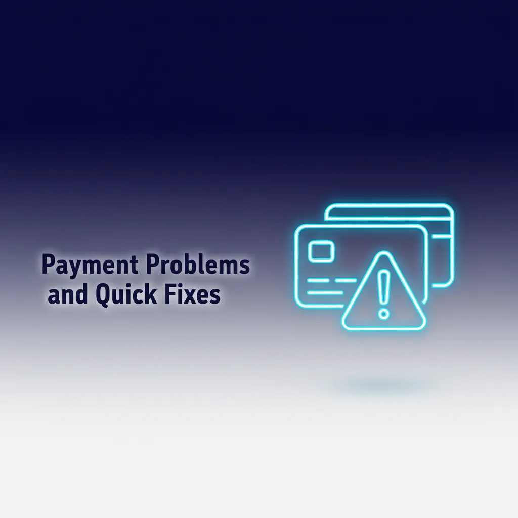 UK payment help infographic: gambling block declines, 3D Secure fails, wrong-network USDT, pending verification, limit errors