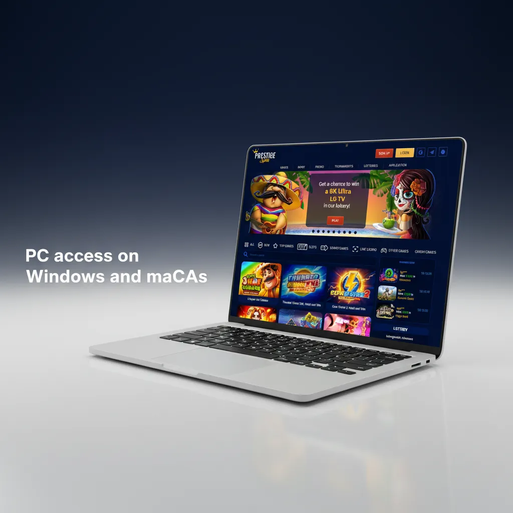 Windows and macOS access: place bets and play on official website via Chrome, Edge, Safari, or Firefox—no client needed.