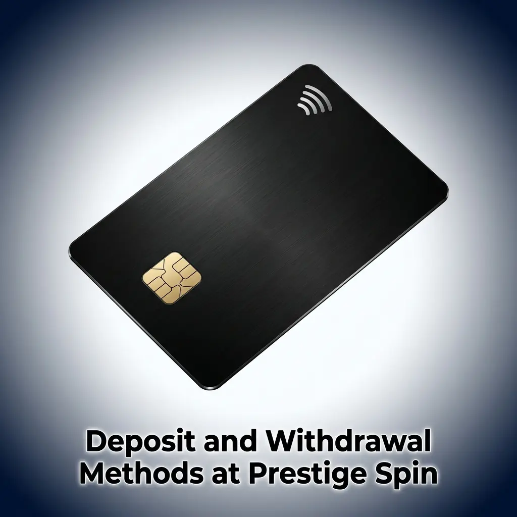 Prestige Spin casino deposit and withdrawal methods including Visa, Mastercard, and USDT ERC20 for UK players