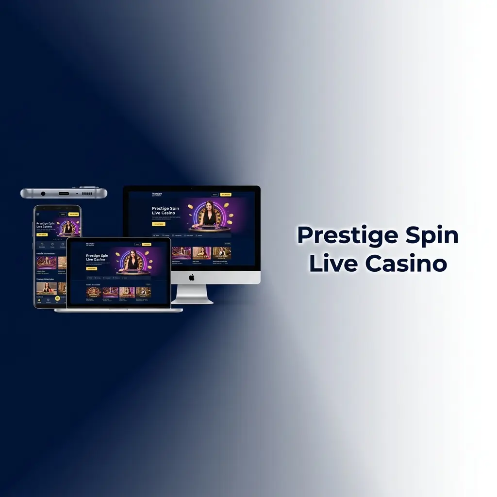 Prestige Spin live casino games including Lightning Roulette, Crazy Time, and Live Blackjack powered by Evolution