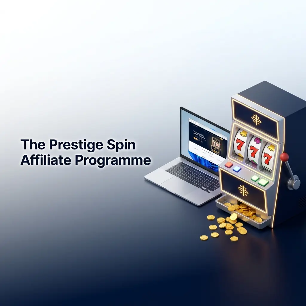 Prestige Spin affiliate programme offering revenue share commissions for referring new depositing players