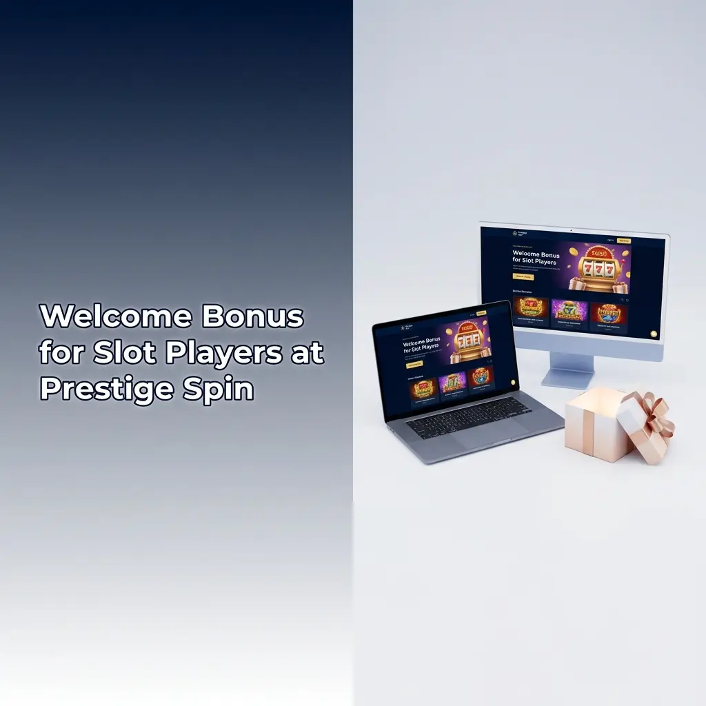 Prestige Spin welcome bonus for slot players: 200%, 125%, and 150% deposit matches with x45 wagering requirements