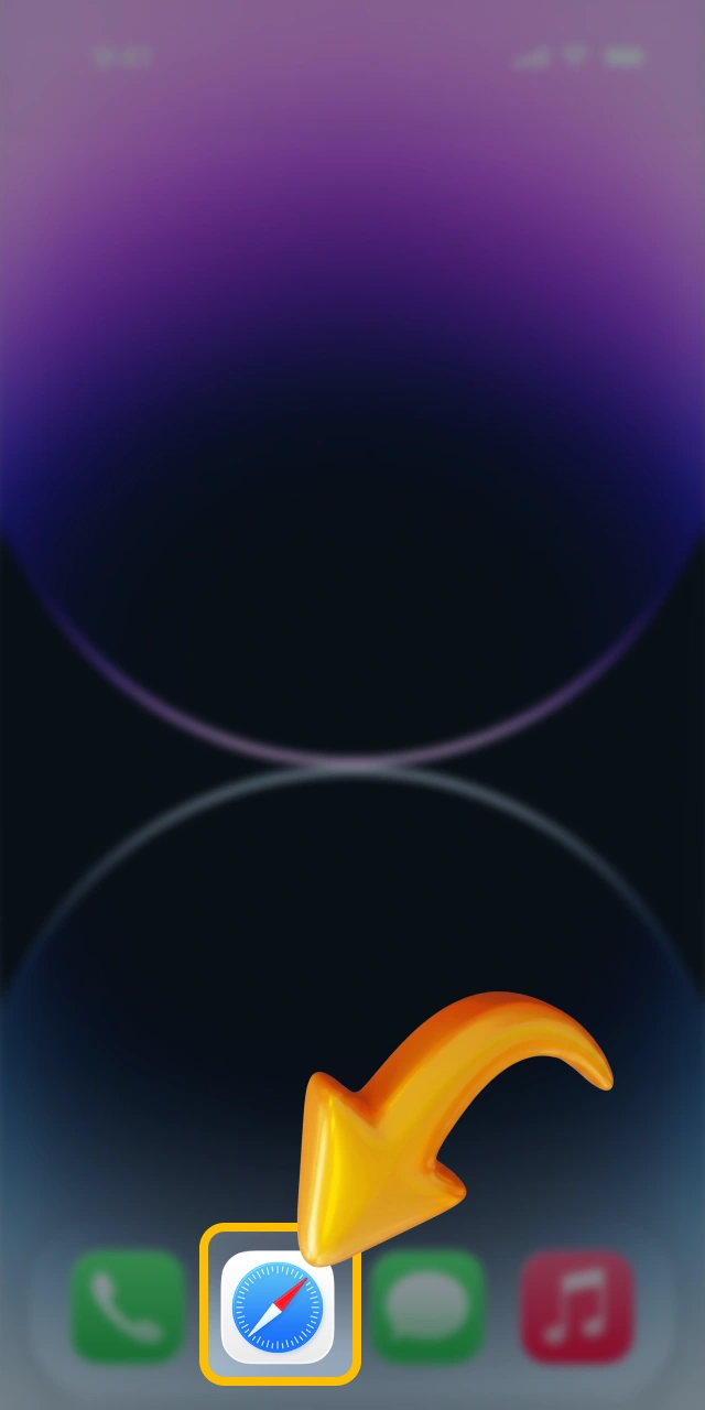 Open your mobile internet browser for official Prestige Spin app.