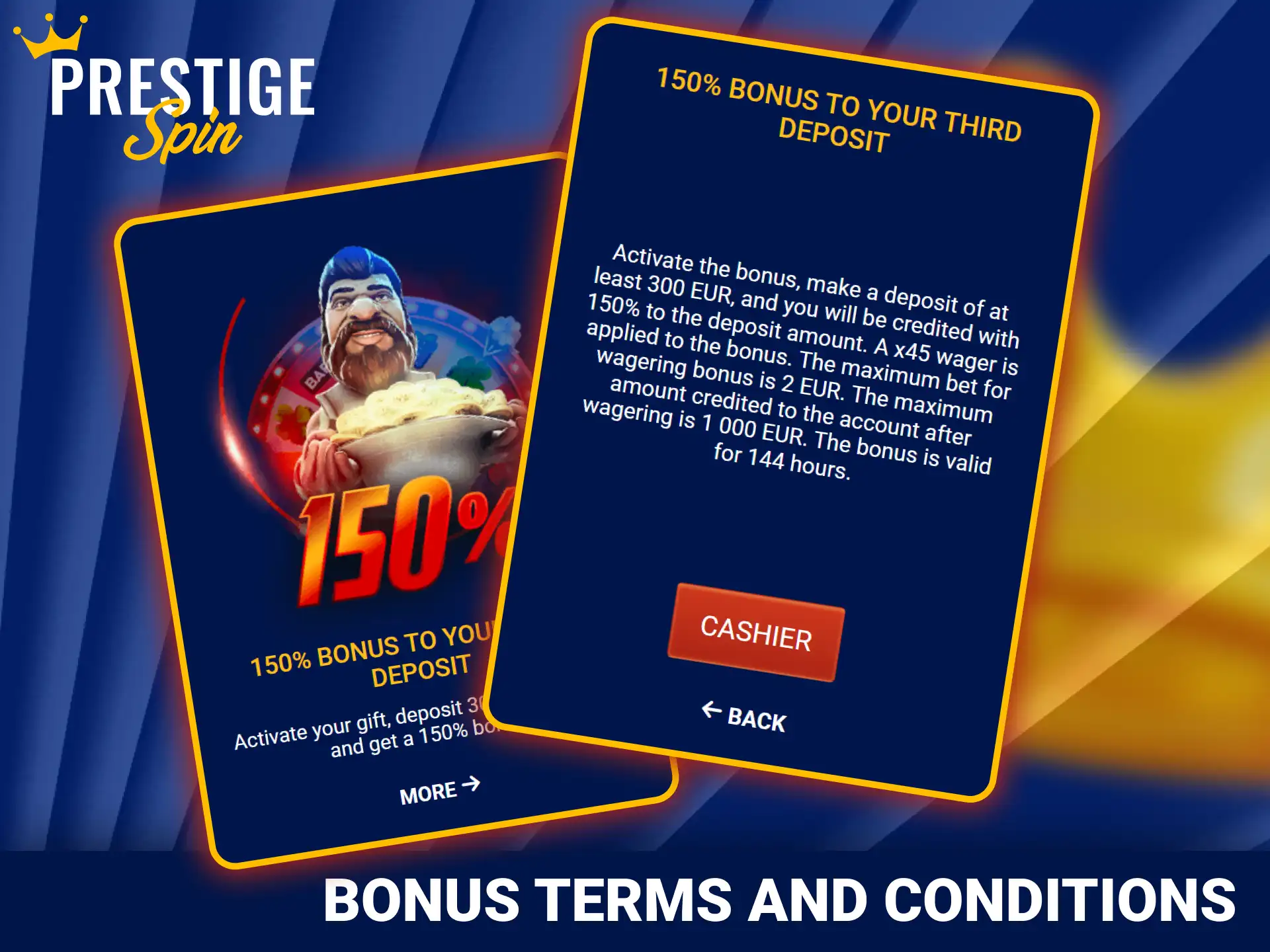 Review the promotional wagering guidelines inside official Prestige Spin.
