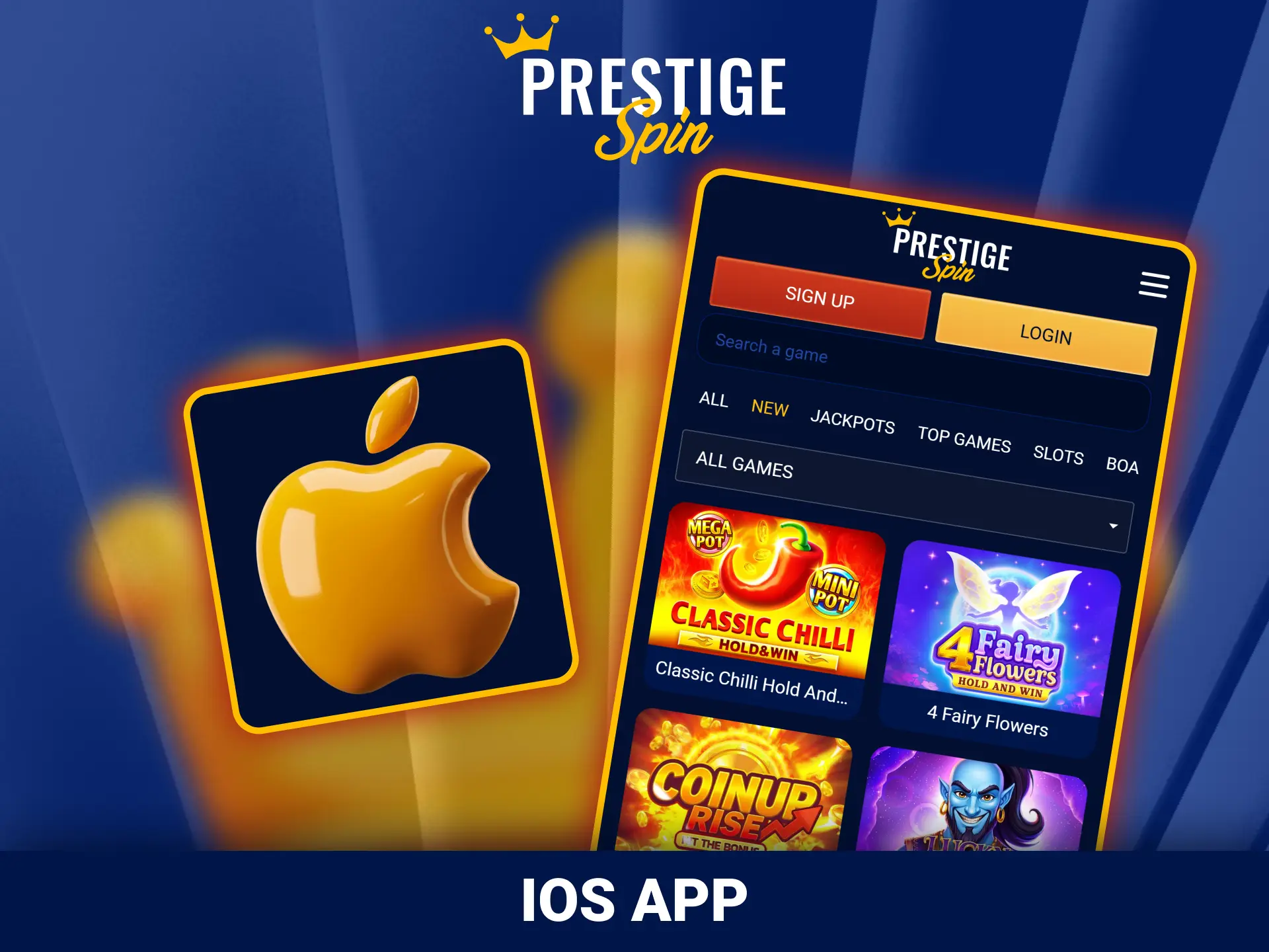 Setup the premium mobile iOS shortcut via official Prestige Spin.