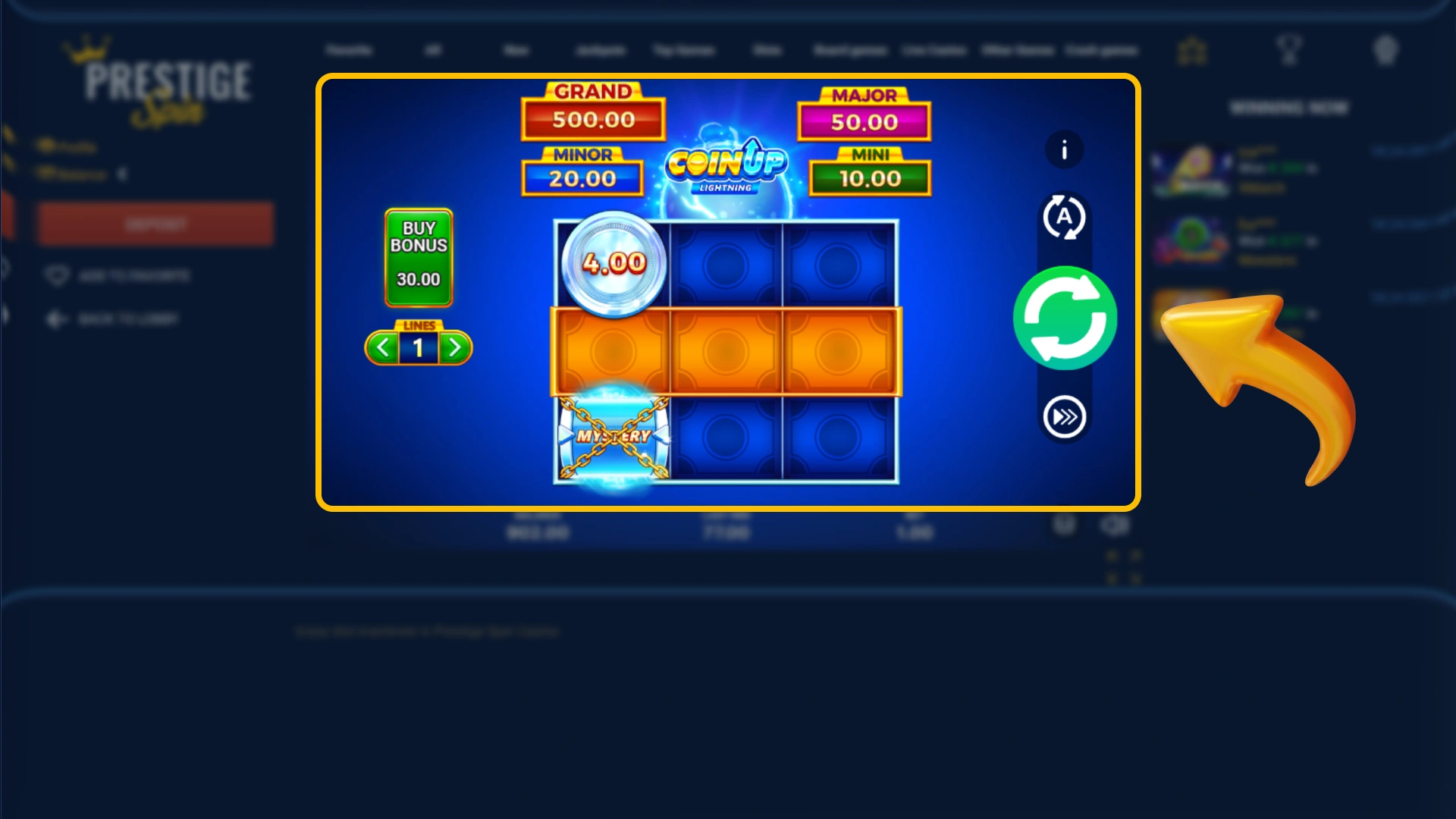 Complete your necessary deposit turnover targets via official Prestige Spin.